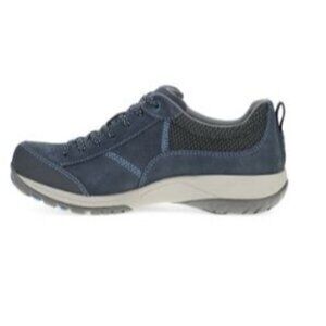 Dansko Paisley Navy Leather Athletic Waterproof Shoes Vibram Sole Size 6.5 - 7